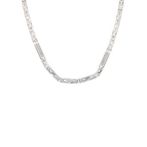 KÖNIGSKETTE MIT STRASSSTEIN | 925 SILBER