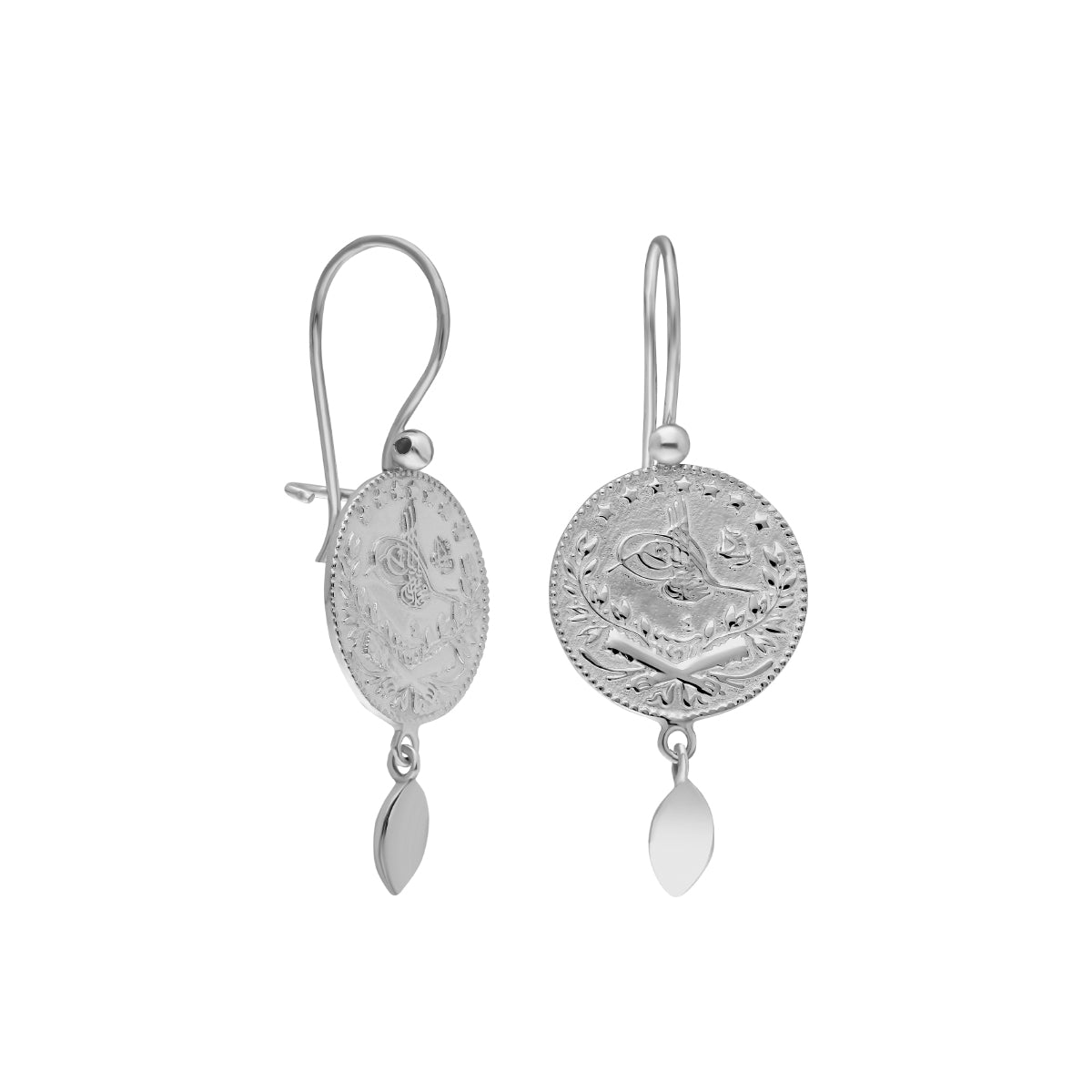 RESAT OHRRING MIT DETAIL | 925 SILBER – Bild 3