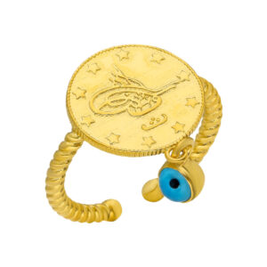 CEYREK RING MIT NAZAR | 925 SILBER