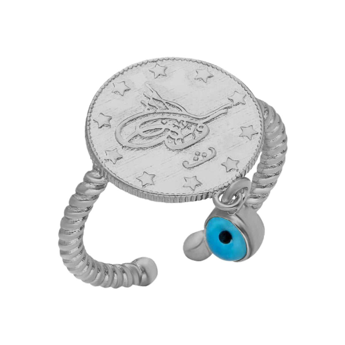 CEYREK RING MIT NAZAR | 925 SILBER – Bild 4