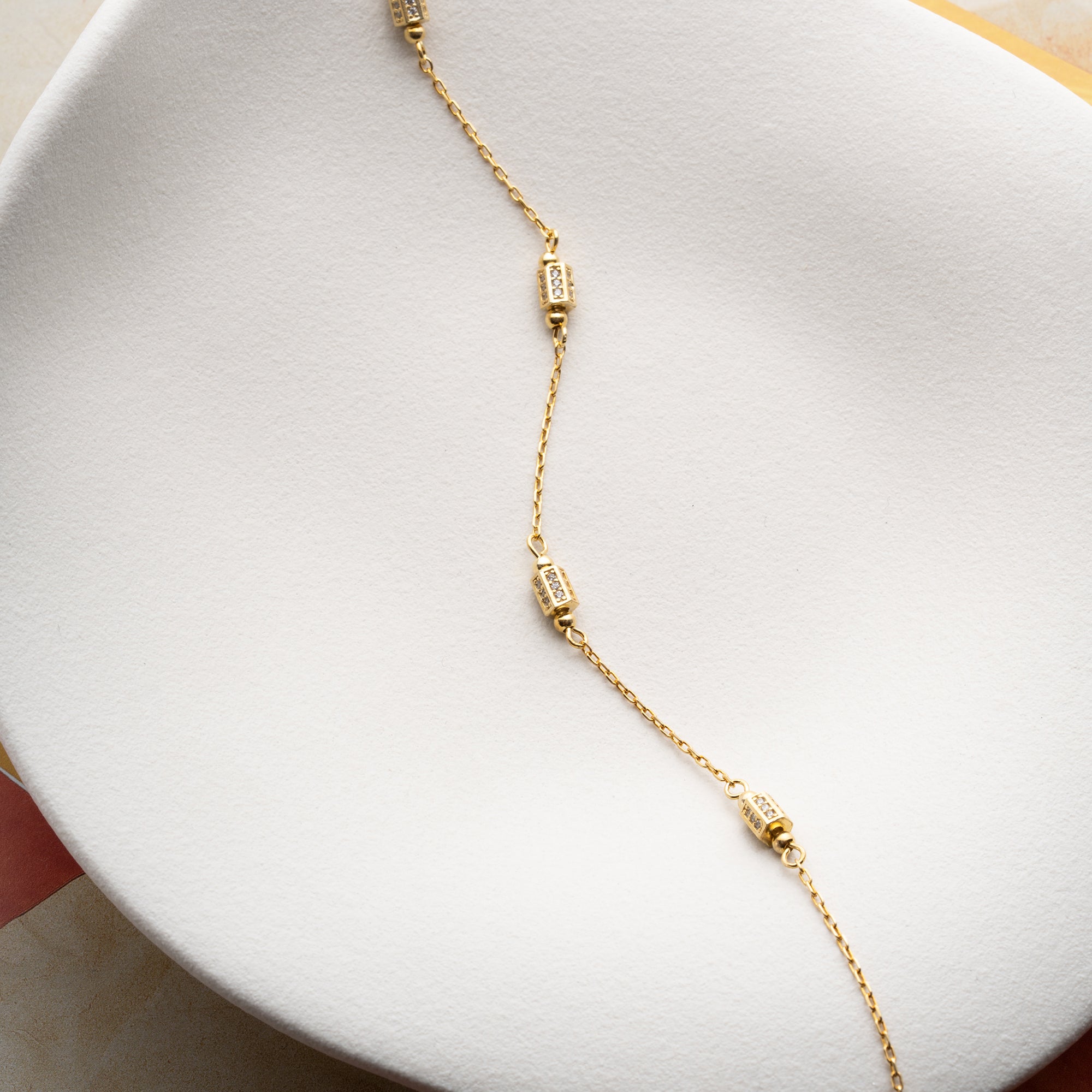 SELENE FUSSKETTE | 925 SILBER – Bild 3