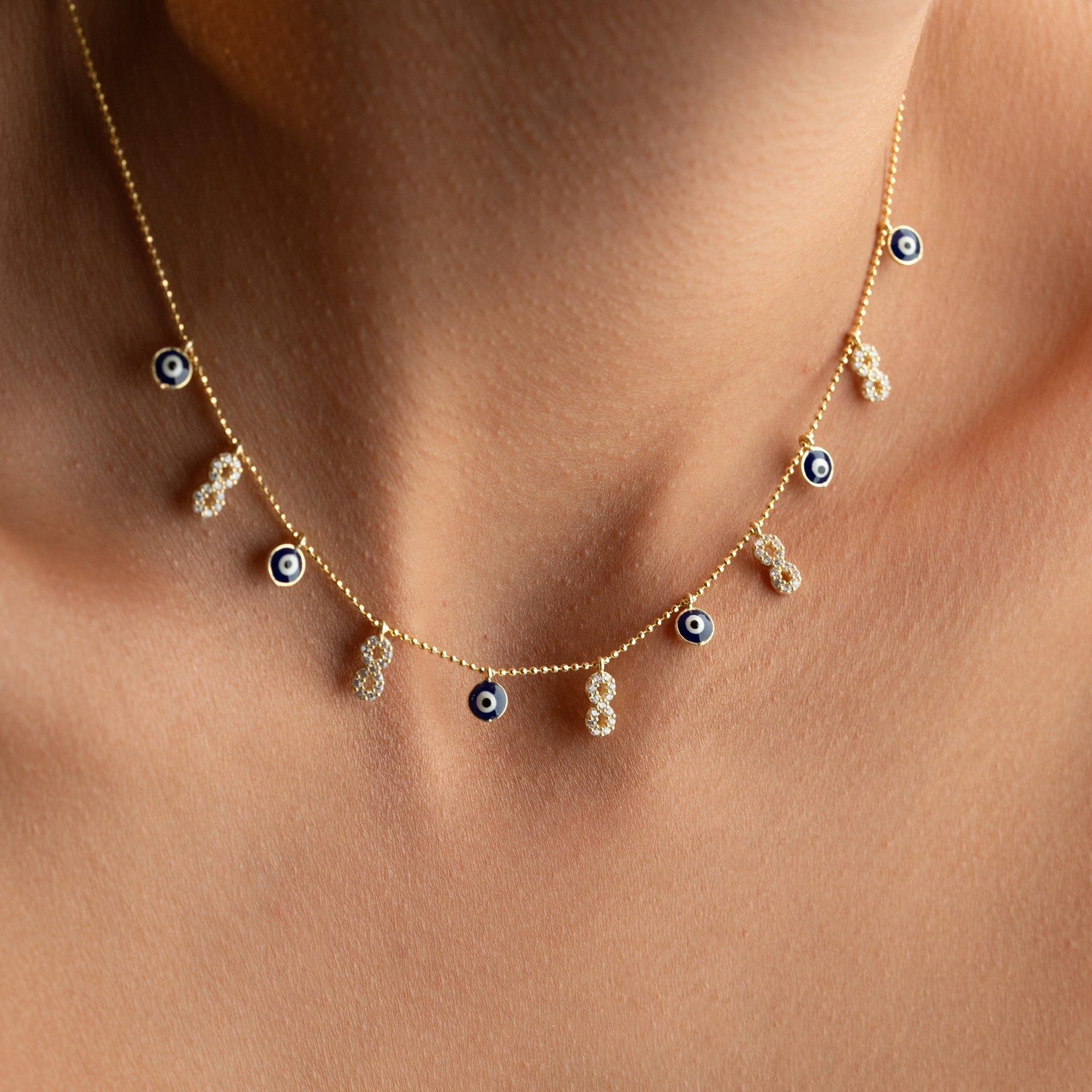 INFINITY X NAZAR KETTE | 925 SILBER – Bild 3