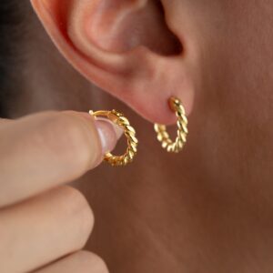 MINI WIRBEL OHRRINGE | 925 SILBER