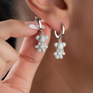 MINI TEDDY OHRRINGE | 925 SILBER