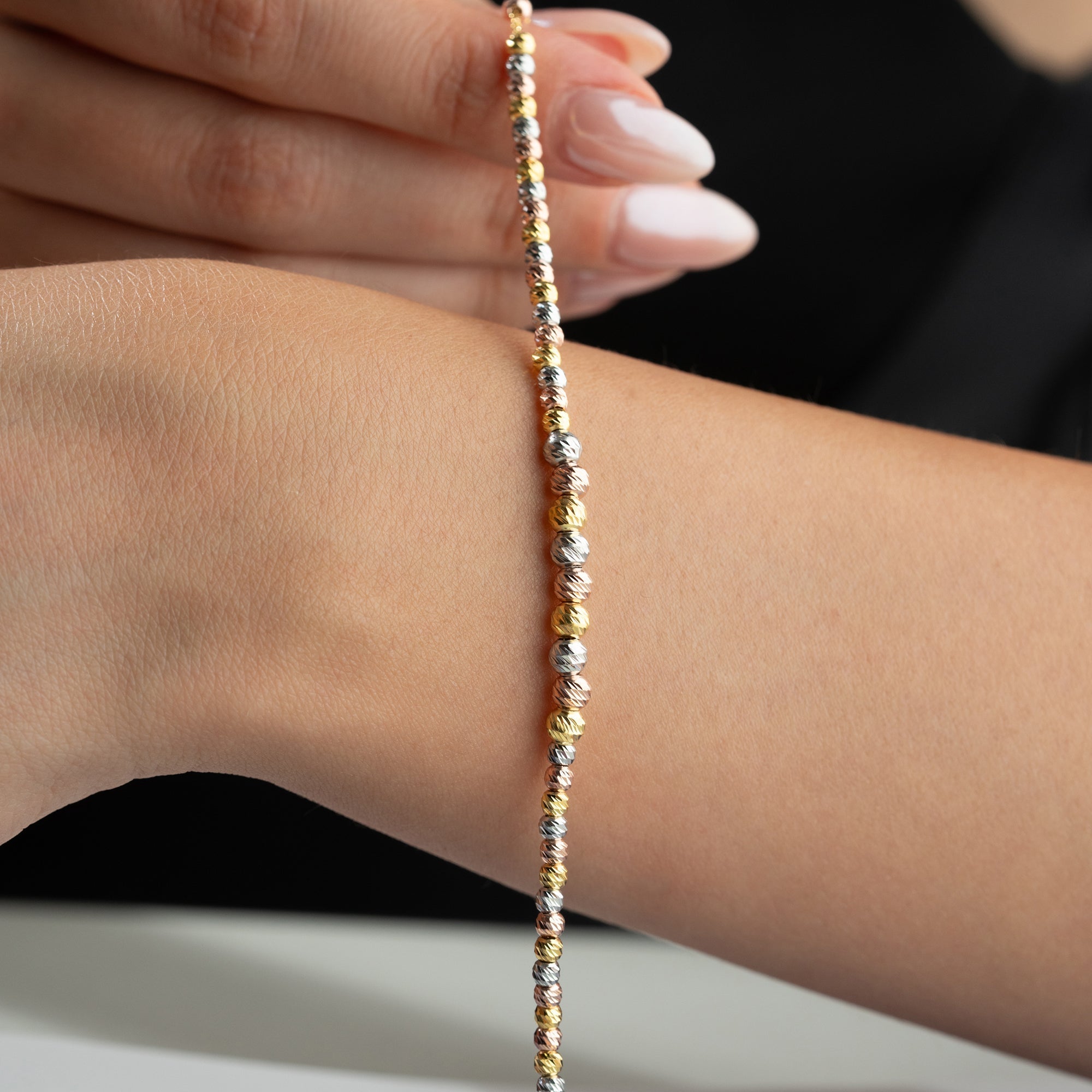 TRICOLOR DORIKA ARMBAND | 925 SILBER – Bild 5