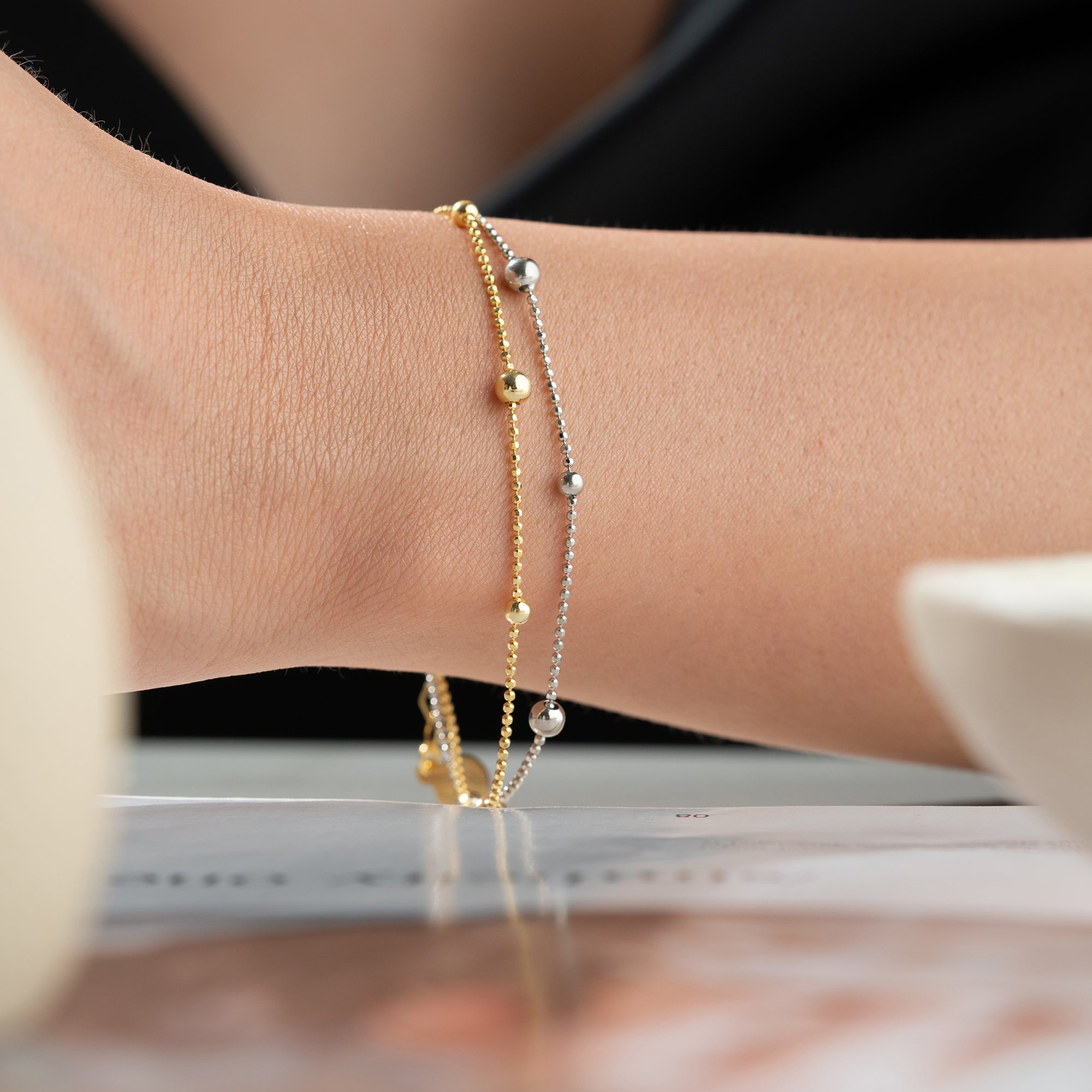 BICOLOR ARMBAND | 925 SILBER – Bild 4