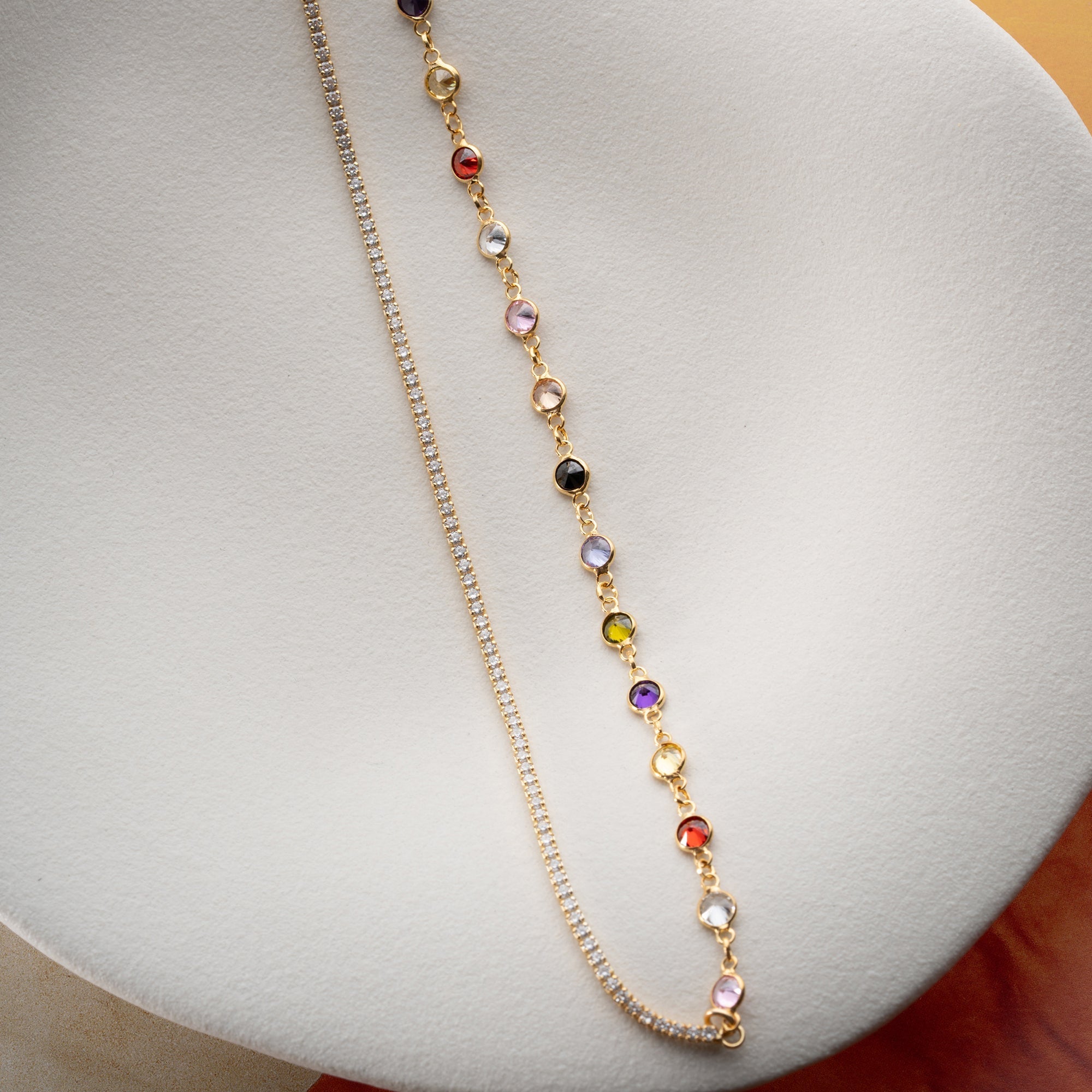 ICED X COLORFULL KETTE | 925 SILBER – Bild 4