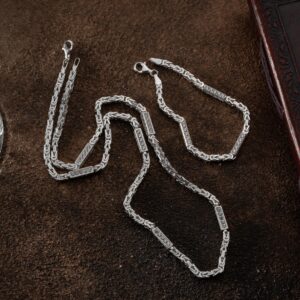 KÖNIGSKETTE MIT STRASSSTEIN 4 mm SET | 925 SILBER