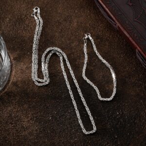 KÖNIGSKETTE 4 MM GLANZ SET | 925 SILBER