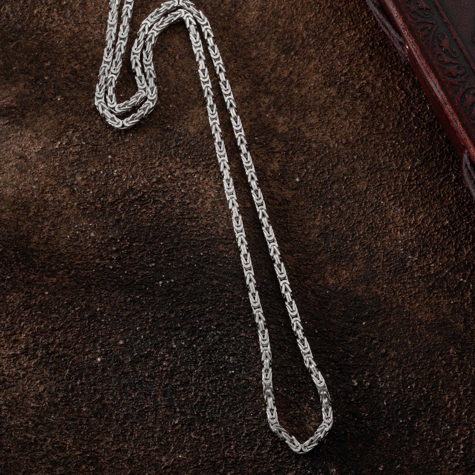 KÖNIGSKETTE 4 MM GLANZ | 925 SILBER – Bild 2