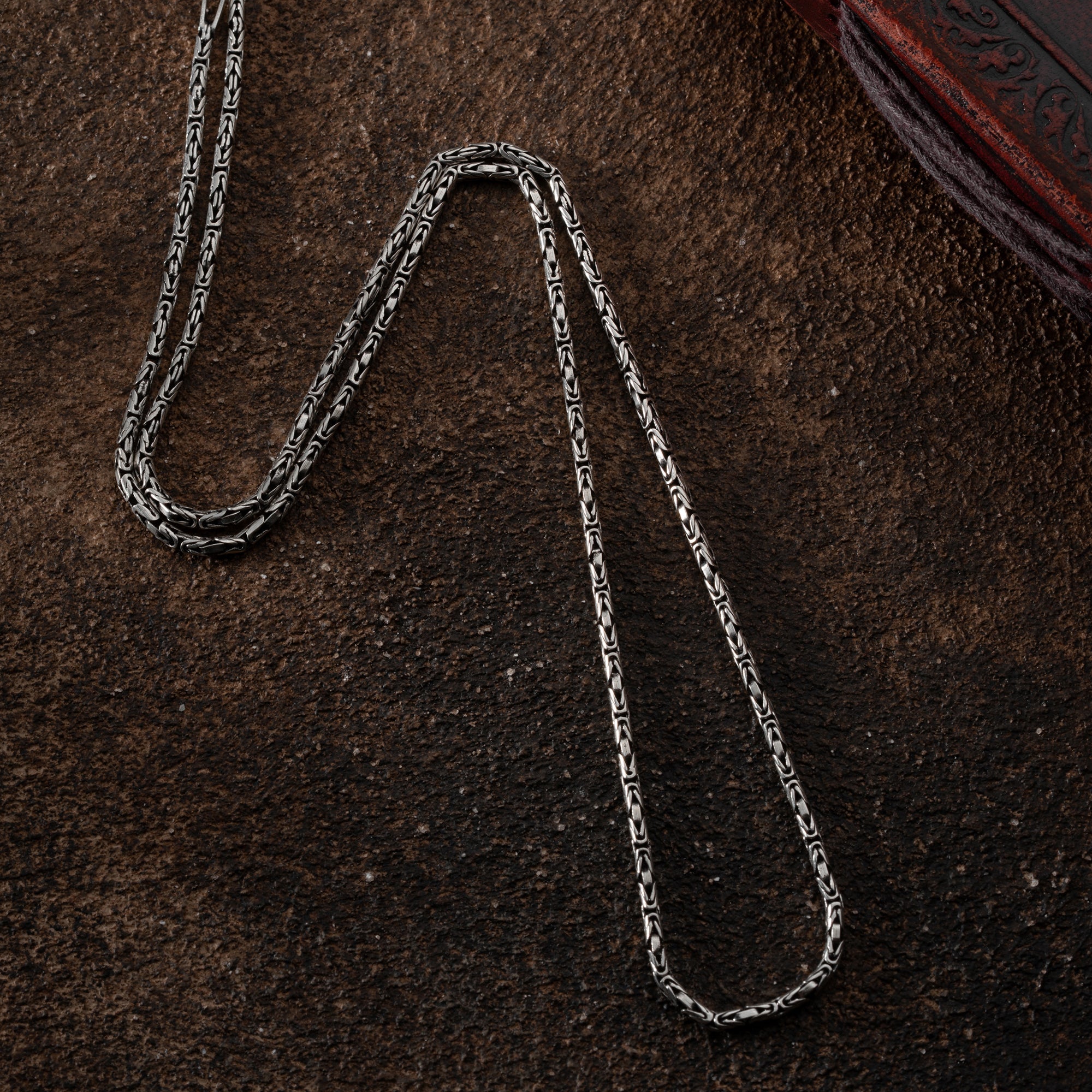 OVAL KÖNIGSKETTE 2MM HALSKETTE | 925 SILBER – Bild 3