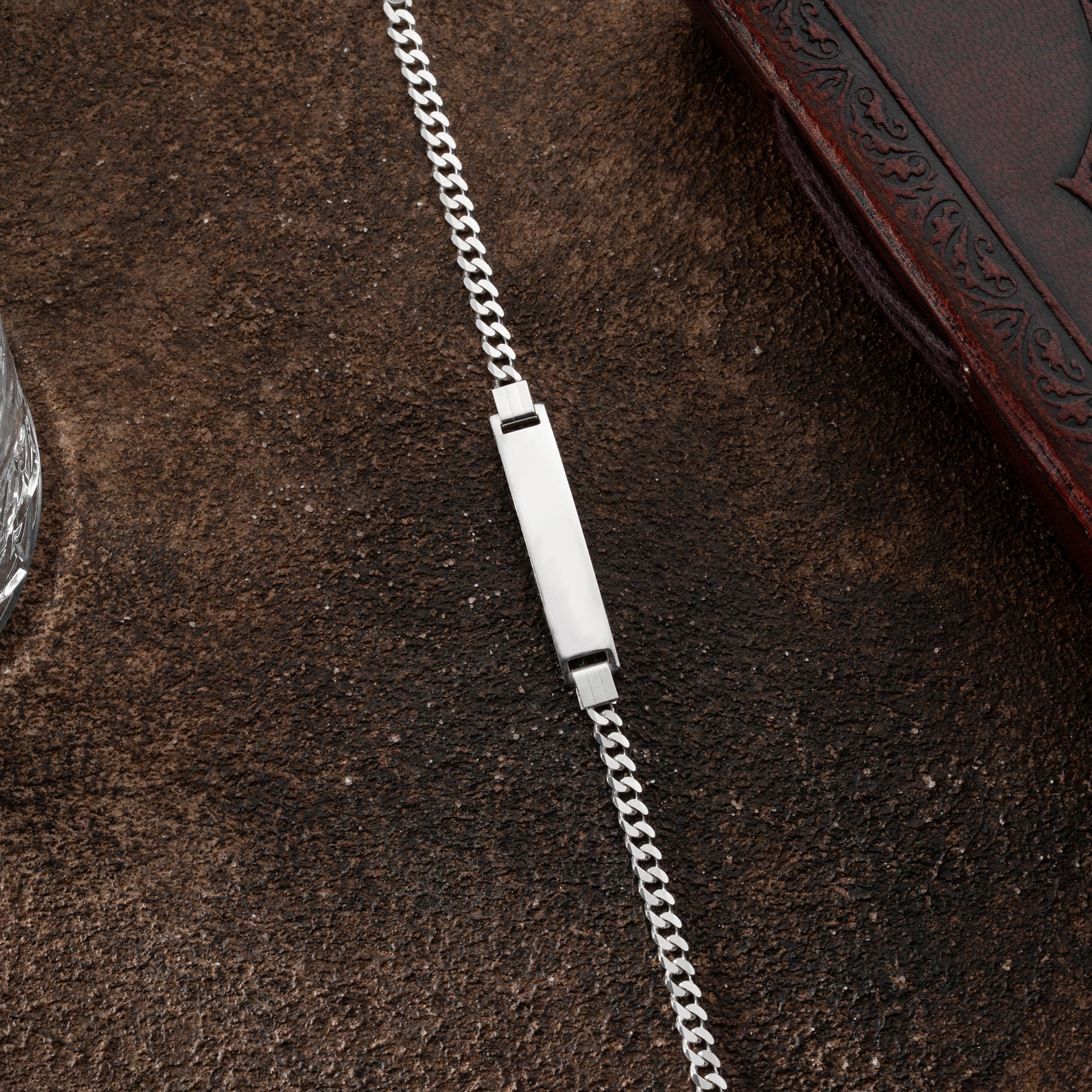 PANZER ARMBAND MIT GRAVUR | 925 SILBER – Bild 2