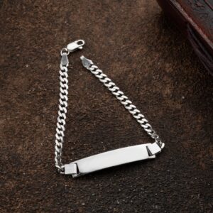 PANZER ARMBAND MIT GRAVUR | 925 SILBER