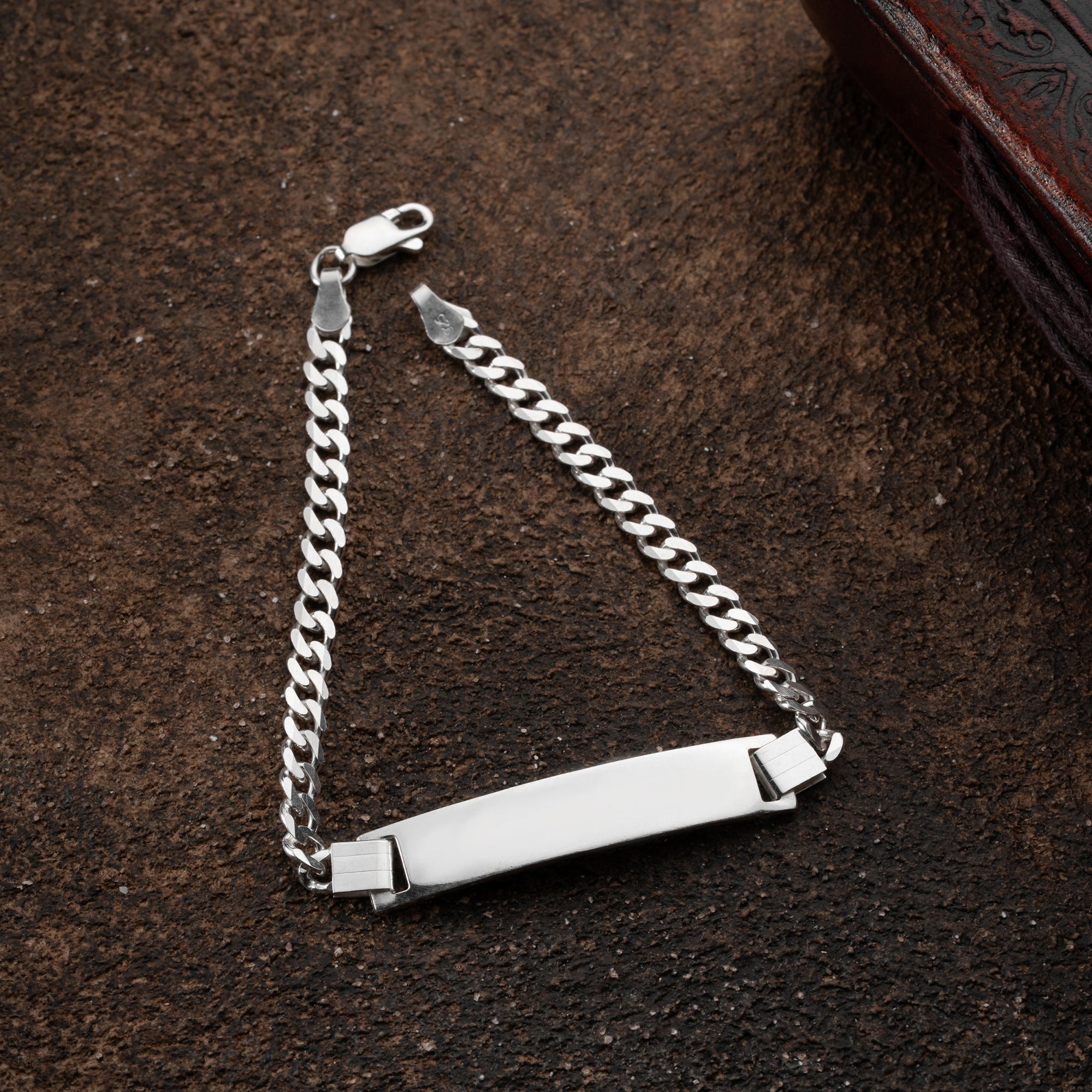 PANZER ARMBAND MIT GRAVUR | 925 SILBER