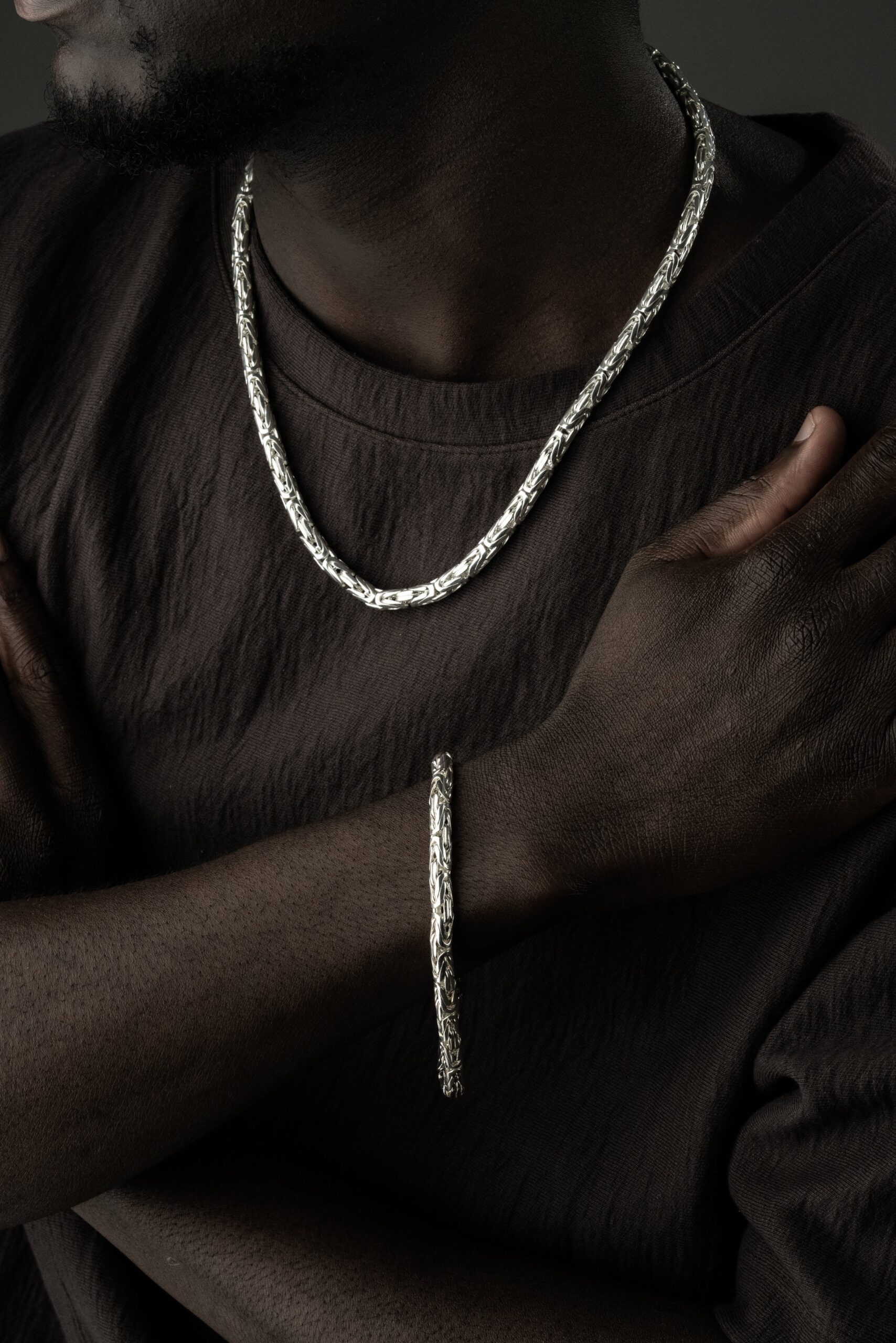 OVAL KÖNIGSKETTE 6 MM SET | 925 SILBER – Bild 3