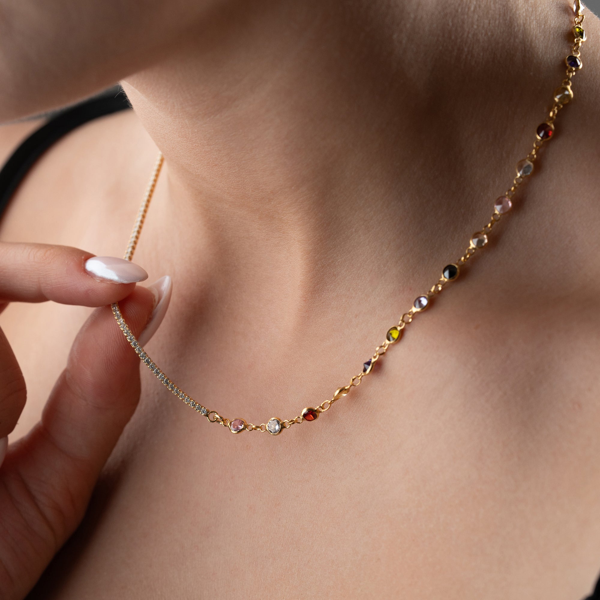 ICED X COLORFULL KETTE | 925 SILBER – Bild 6