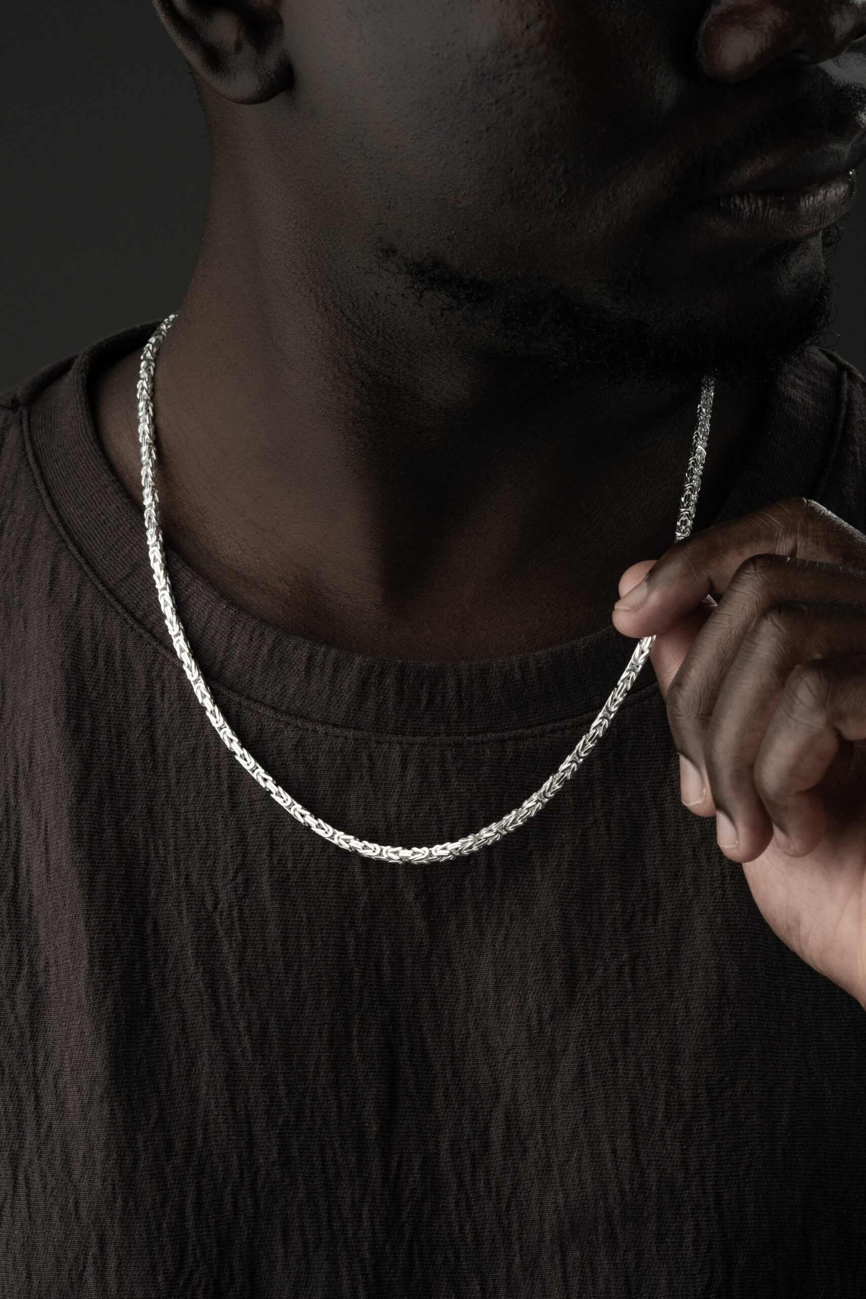 KÖNIGSKETTE 4 MM GLANZ | 925 SILBER – Bild 5