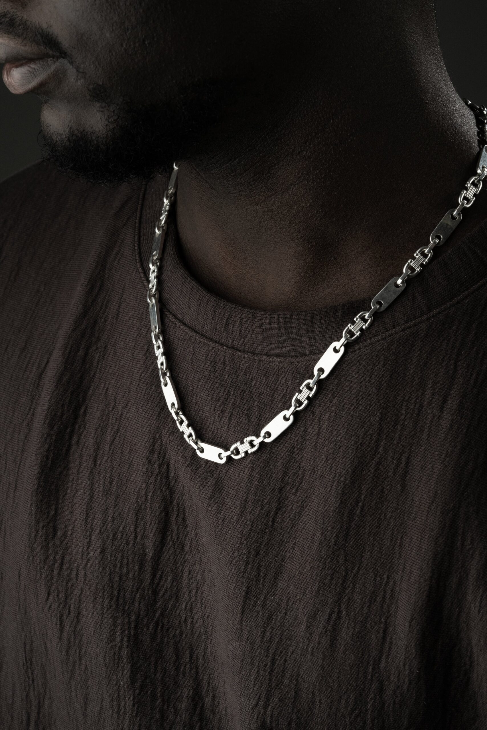 PLATTEN HALSKETTE | 925 SILBER – Bild 4