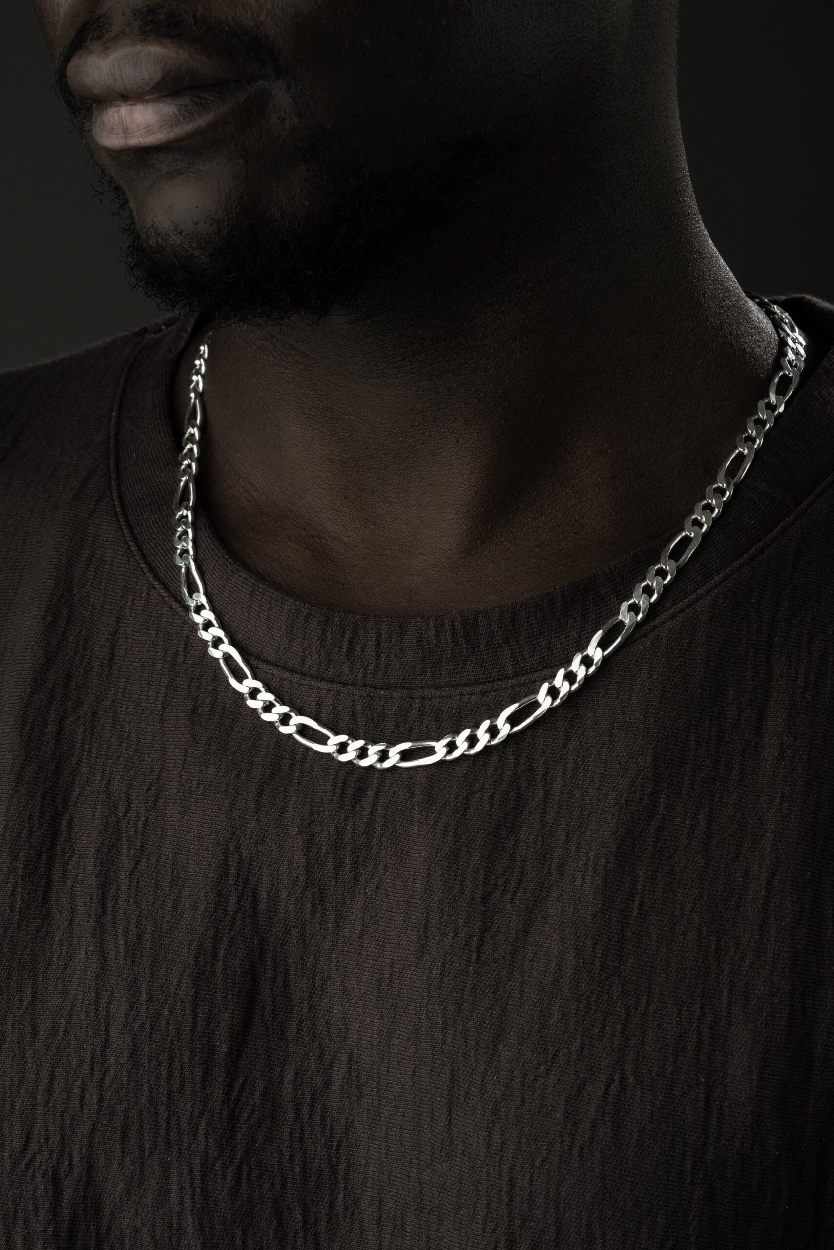 BIG FIGARO HALSKETTE | 925 SILBER – Bild 3