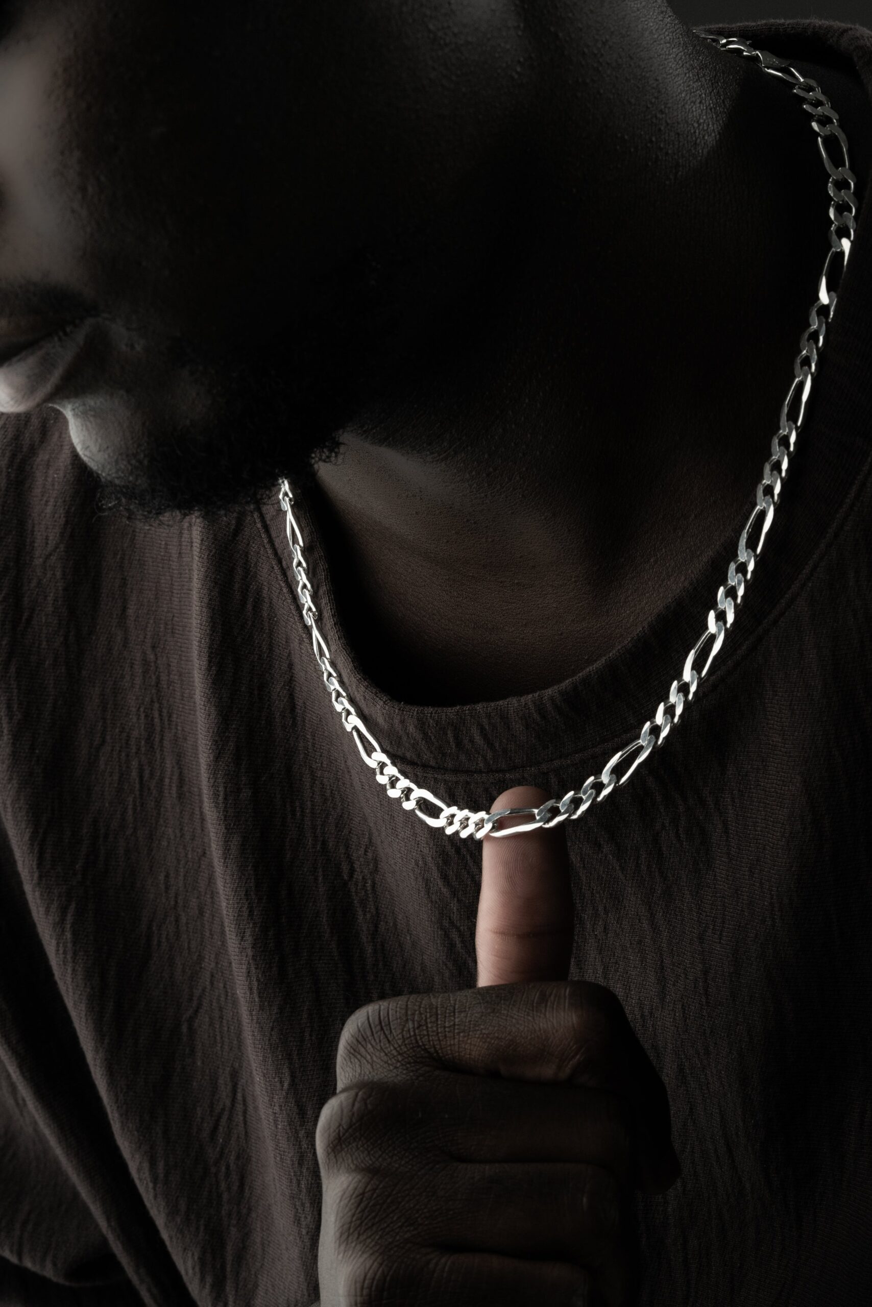 BIG FIGARO HALSKETTE | 925 SILBER – Bild 4