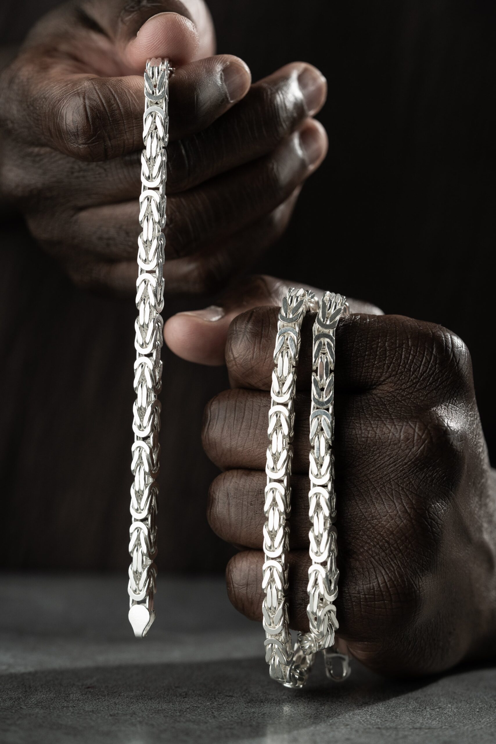 KÖNIGSKETTE SET 6 MM | 925 SILBER – Bild 3