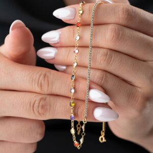 ICED X COLORFULL KETTE | 925 SILBER