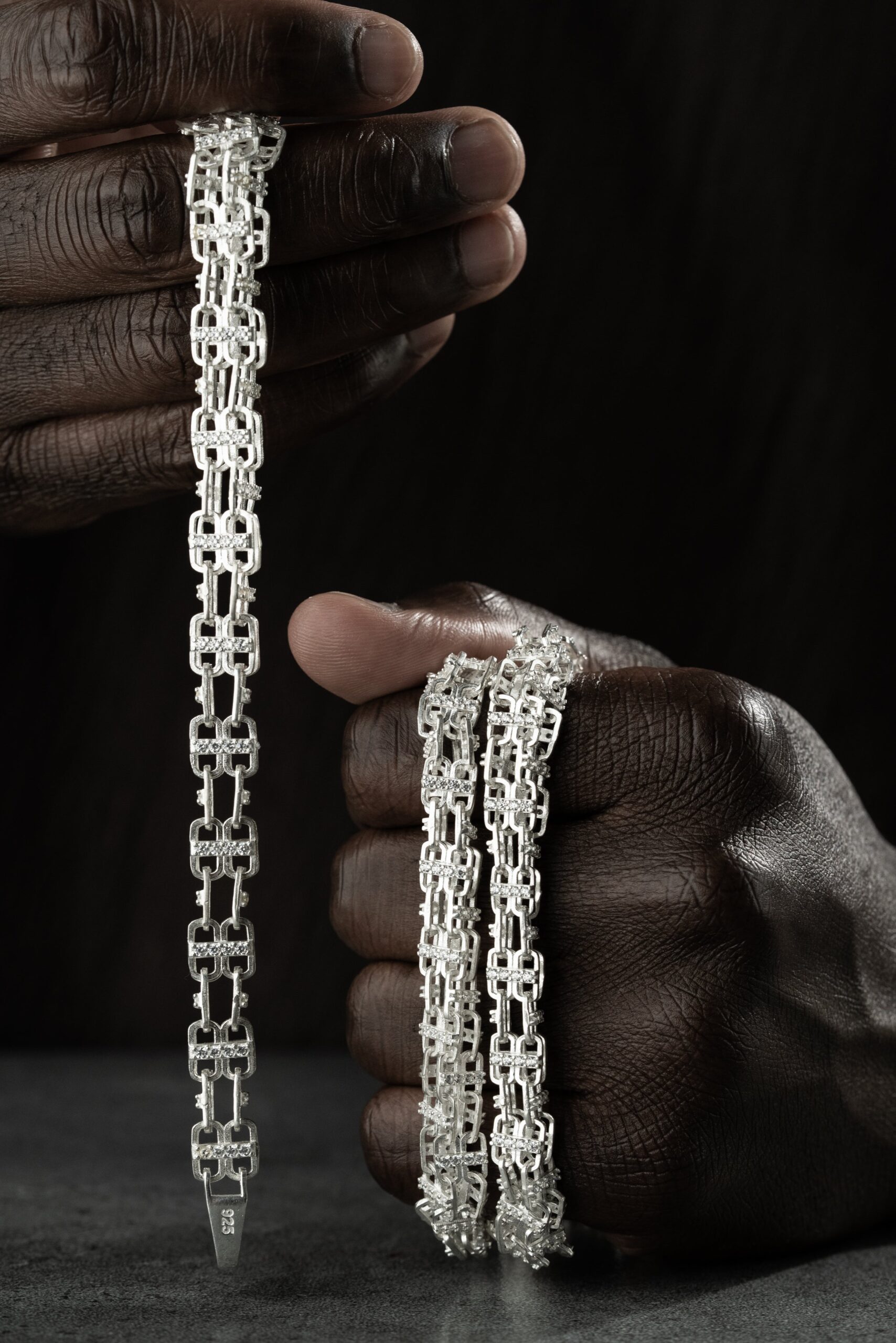 KÄFIGKETTE SET | 925 SILBER – Bild 4