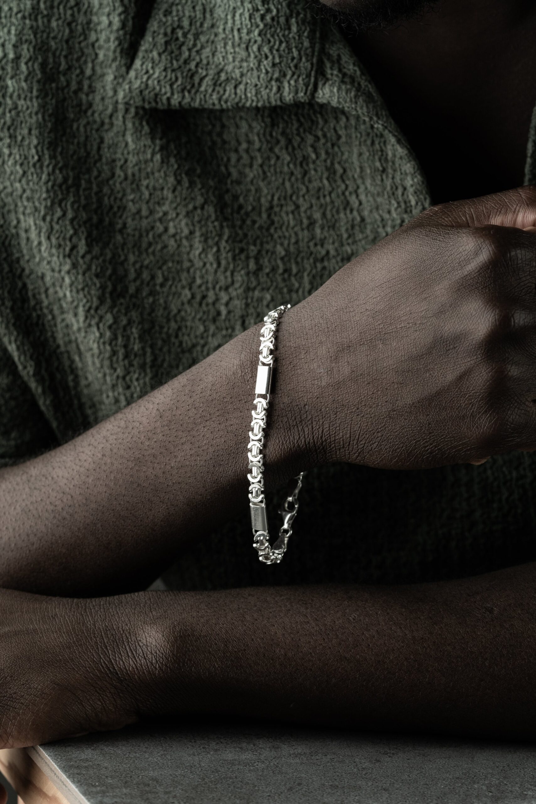 KÖNIGSARMBAND FLACH 5MM | 925 SILBER – Bild 4