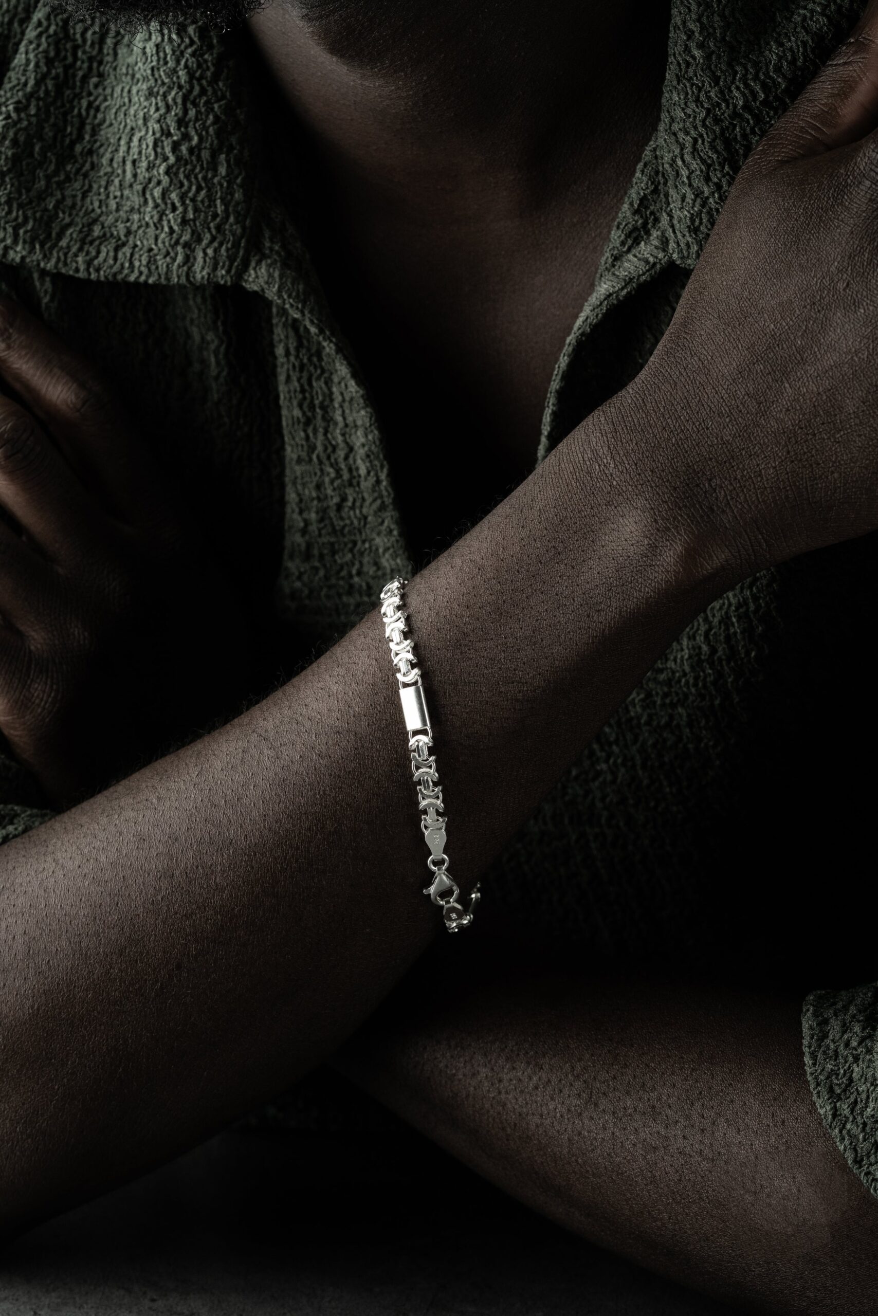 KÖNIGSARMBAND FLACH 5MM | 925 SILBER – Bild 3