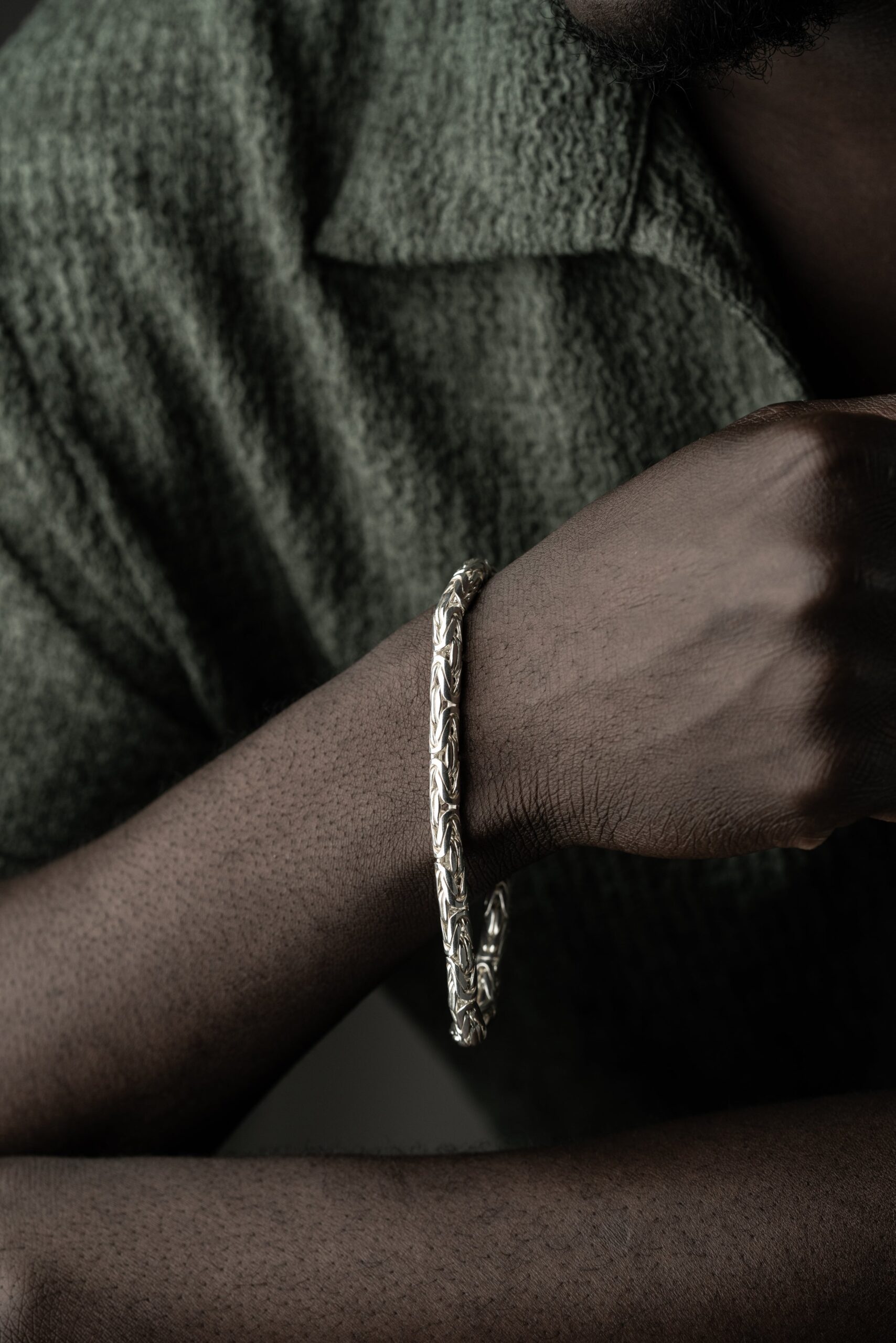 KÖNIGSARMBAND OVAL 5MM | 925 SILBER – Bild 6