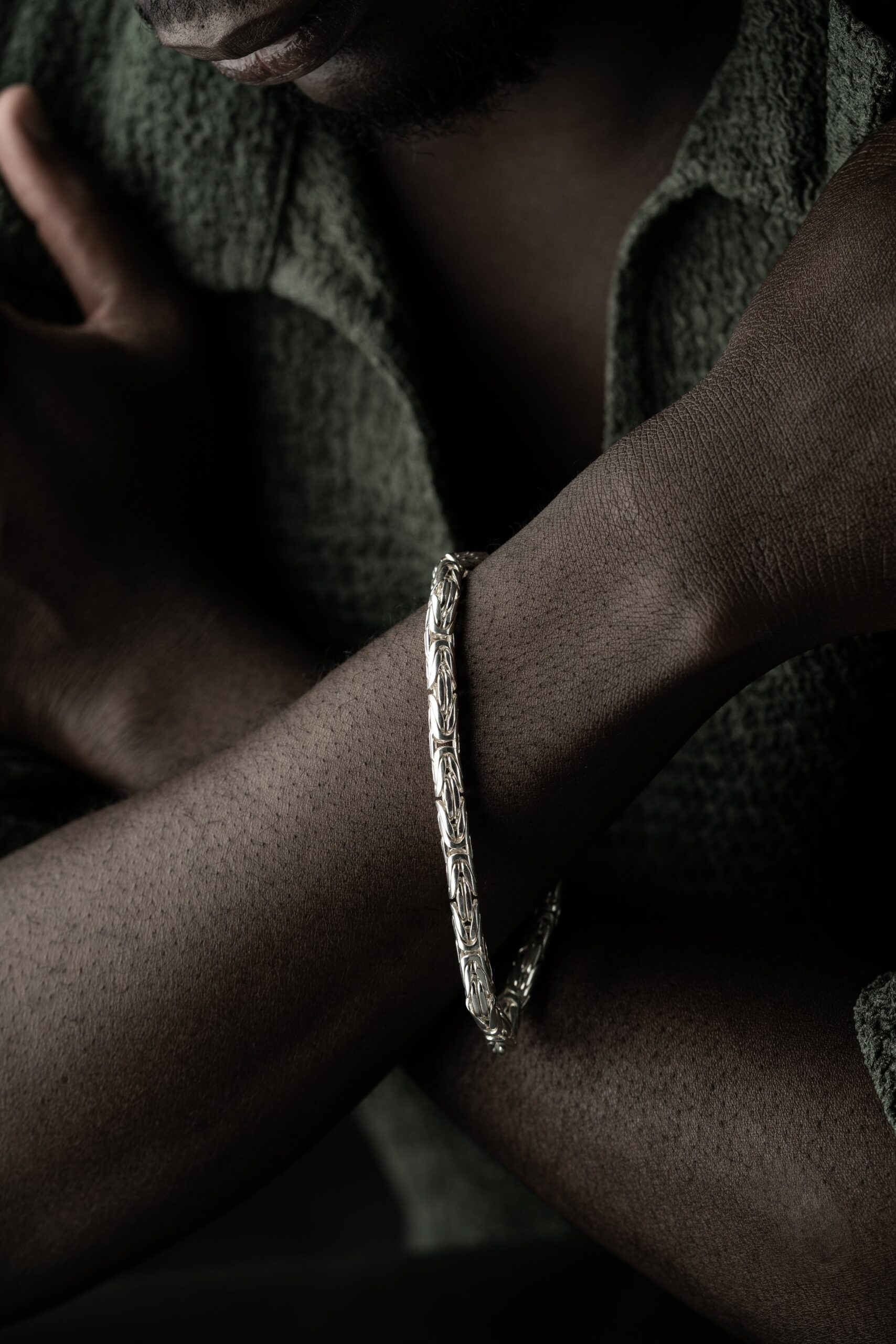 KÖNIGSARMBAND OVAL 5MM | 925 SILBER – Bild 3