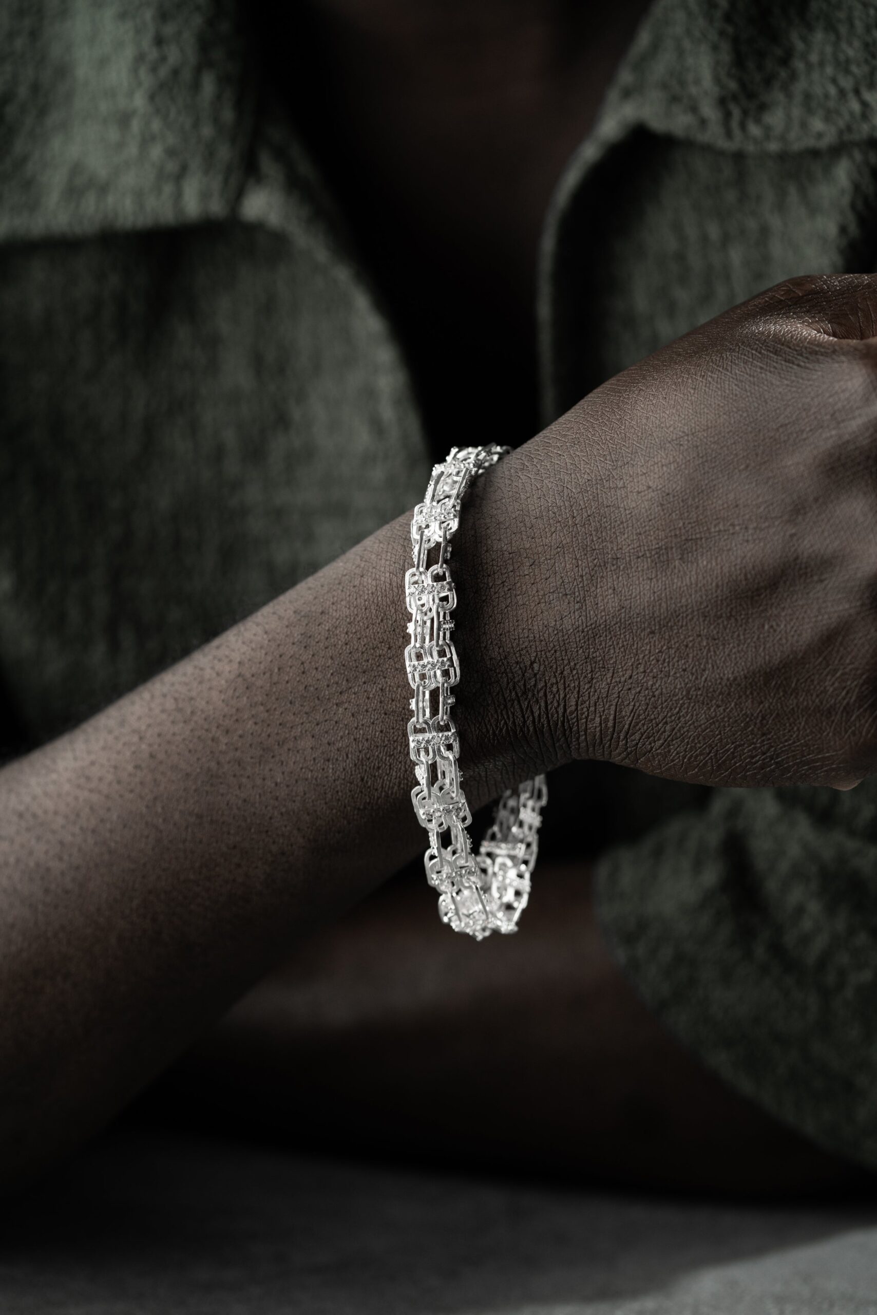 KÄFIGARMBAND MASSIV 8MM | 925 SILBER – Bild 4