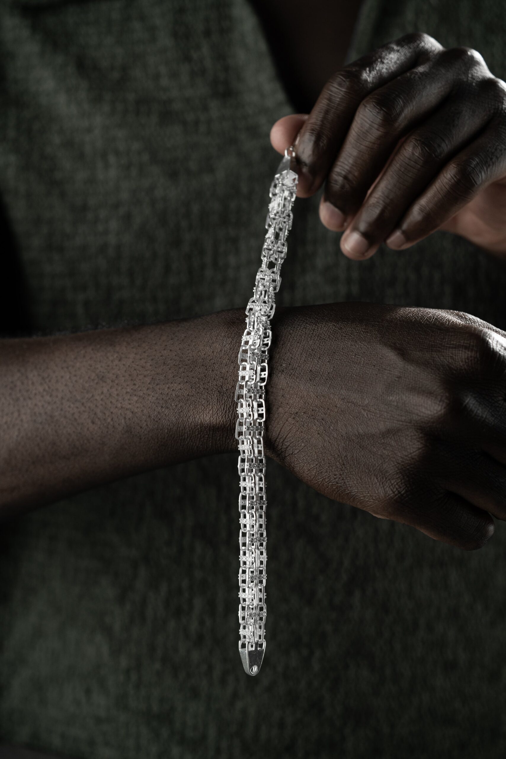 KÄFIGARMBAND MASSIV 8MM | 925 SILBER – Bild 6