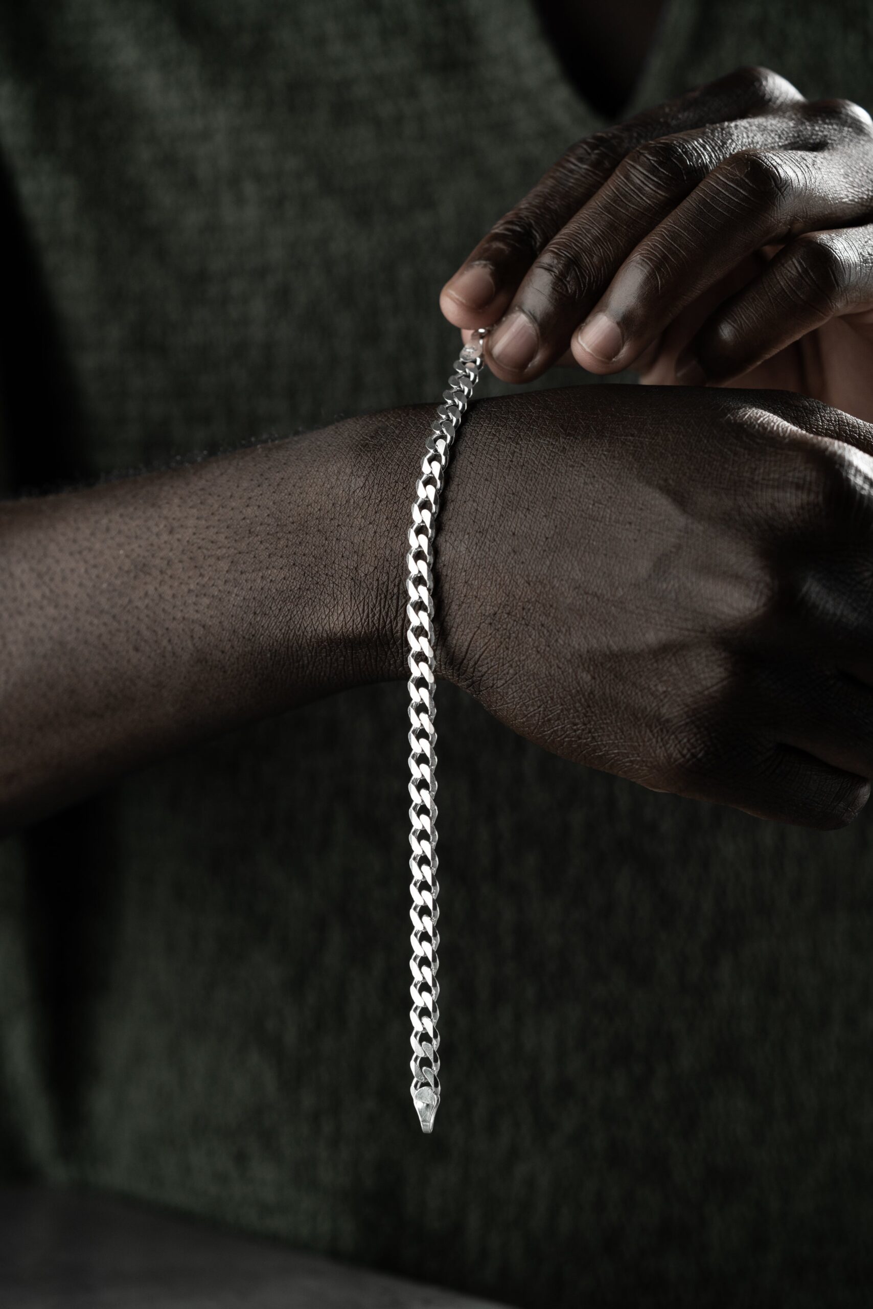 PANZER ARMBAND 5MM | 925 SILBER – Bild 3