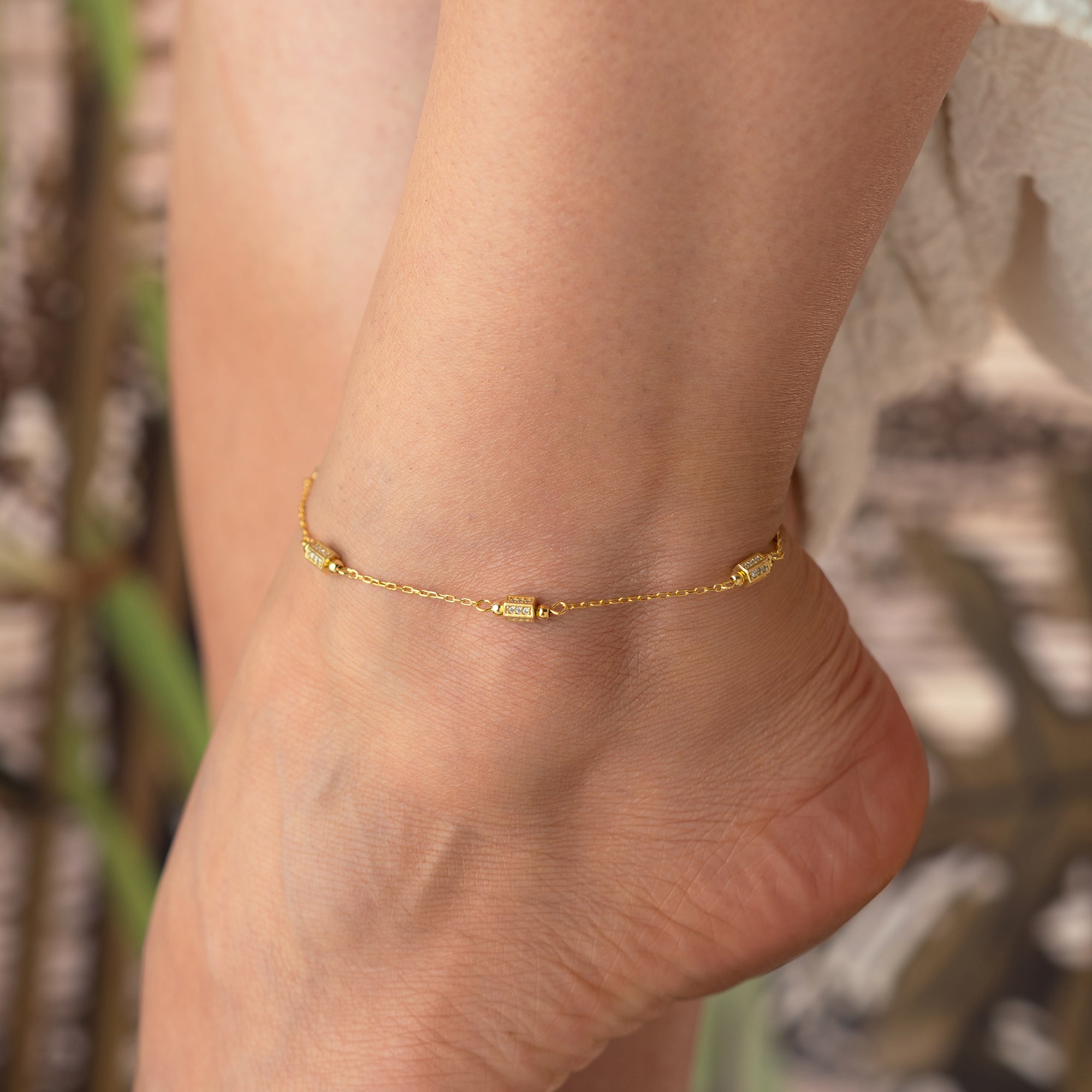 SELENE FUSSKETTE | 925 SILBER – Bild 5