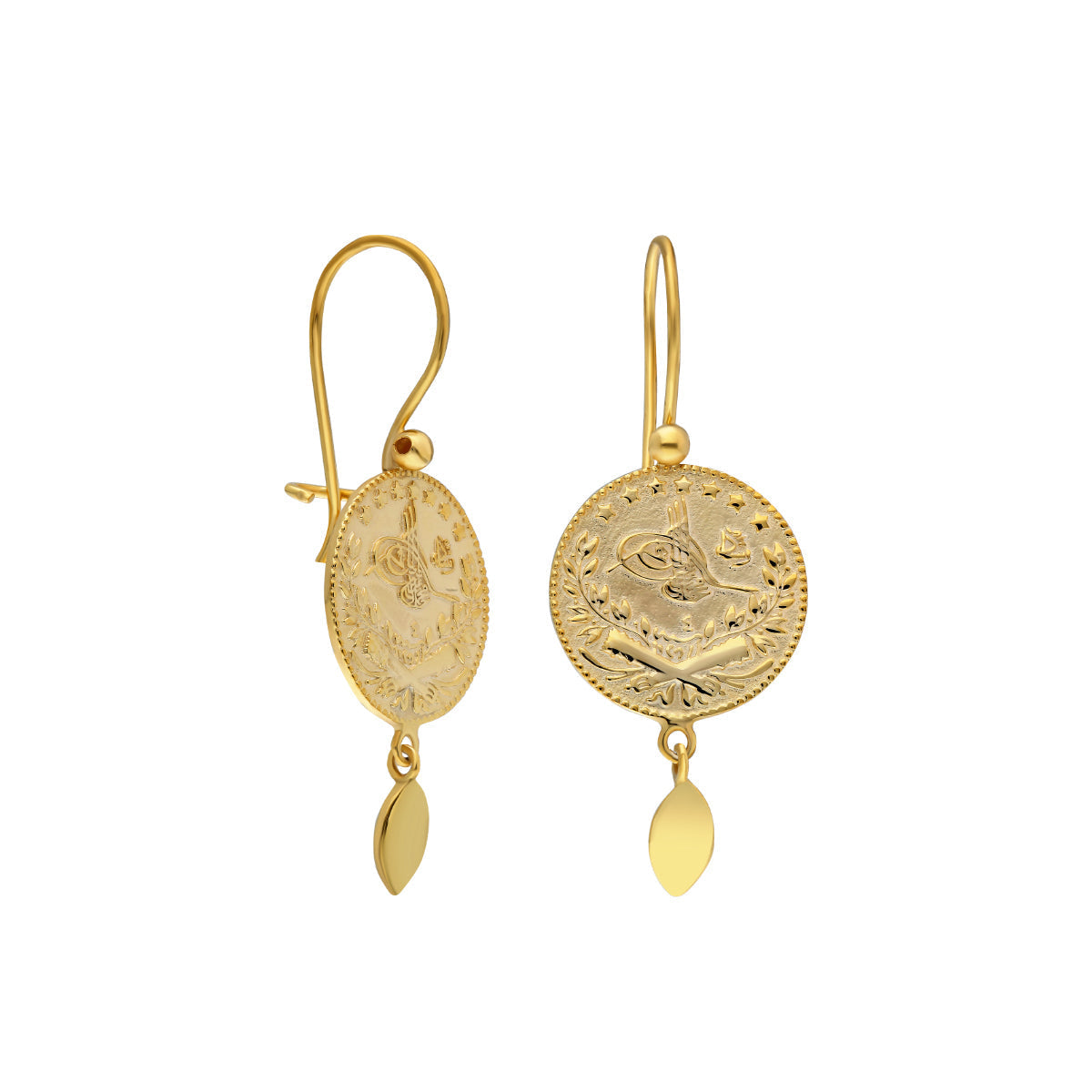 RESAT OHRRING MIT DETAIL | 925 SILBER