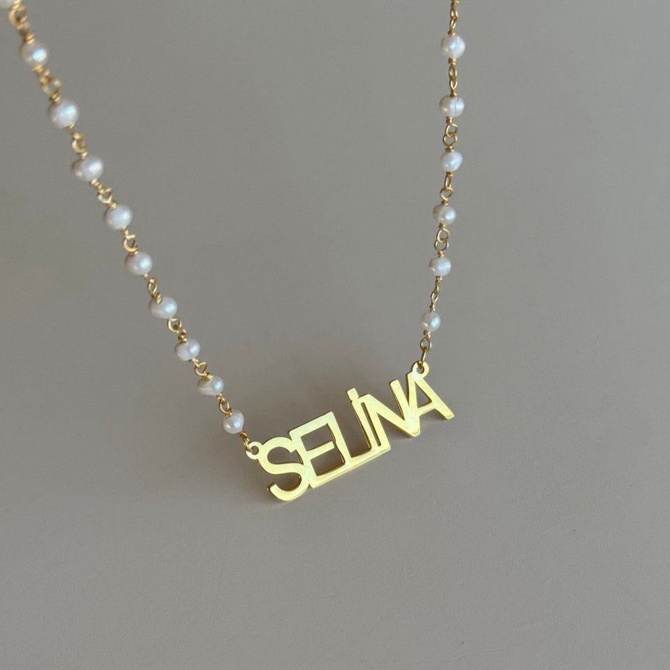 PEARL NAMENSKETTE | 925 SILBER – Bild 2