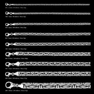 OXIDIERTE RUNDE KÖNIGSKETTE | 925 SILBER